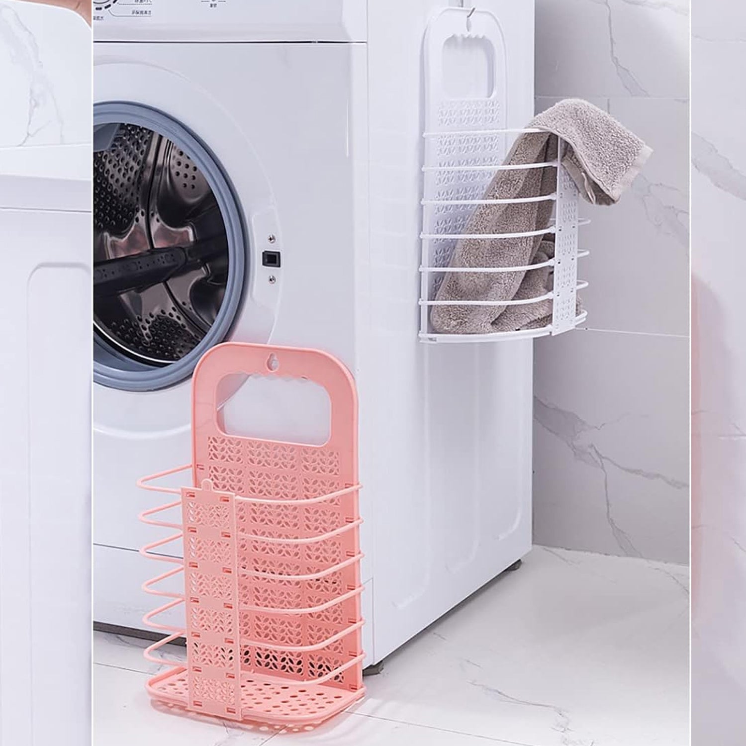 8145 Wall Hanging Laundry Basket Clothes Hanger Dirty Hamper Clothes Storage Hook Clothes Rails for Laundry Washing Machine Bathroom Kids Dirty Clothes Storage Hanger (1 Pc) 8145 Wall Hanging Laundry Basket Clothes Hanger Dirty Hamper Clothes Storage Hook Clothes Rails for Laundry Washing Machine Bathroom Kids Dirty Clothes Storage Hanger (1 Pc)